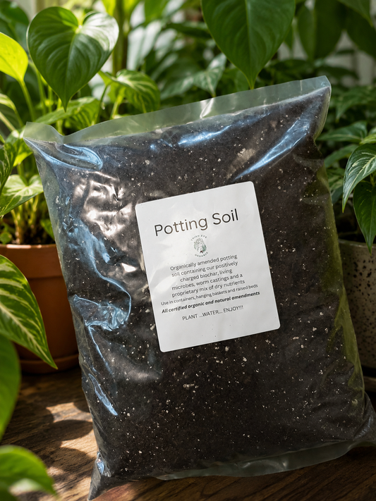1.5 gallon Bag Potting Soil with Living Biochar