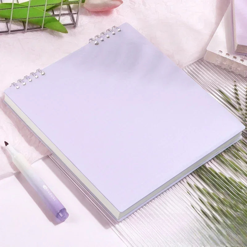 Grid Notepad B5 Sketch Book Notebooks Leaf Notebook Diary Flip Stationery Journal Writing Pads Office School Supplies