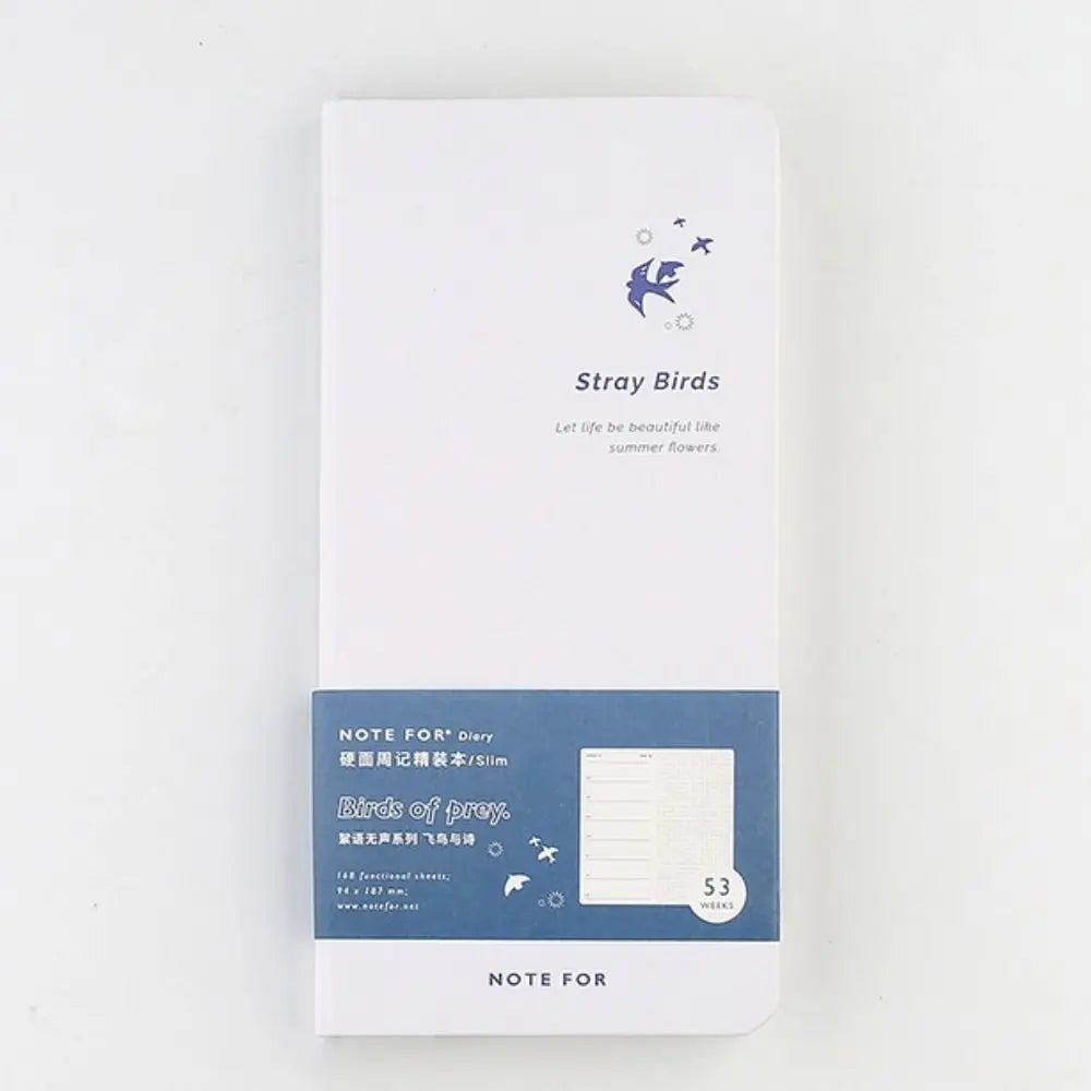 168 Pages Agenda Planner Notebook Multifunction Thick Paper Planner Daily Organizers Art Forest Series Creative