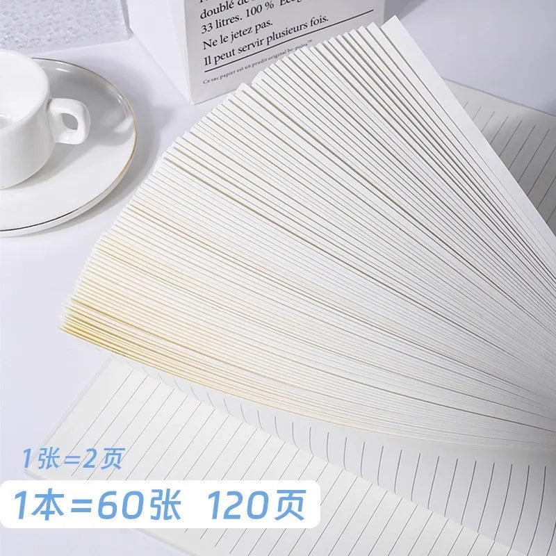 Vintage Spiral Notebook, A5 Detachable Loose-Leaf, DIY Scrapbook with 60 Sheets, Blank & Lined Pages for Journal & Notes