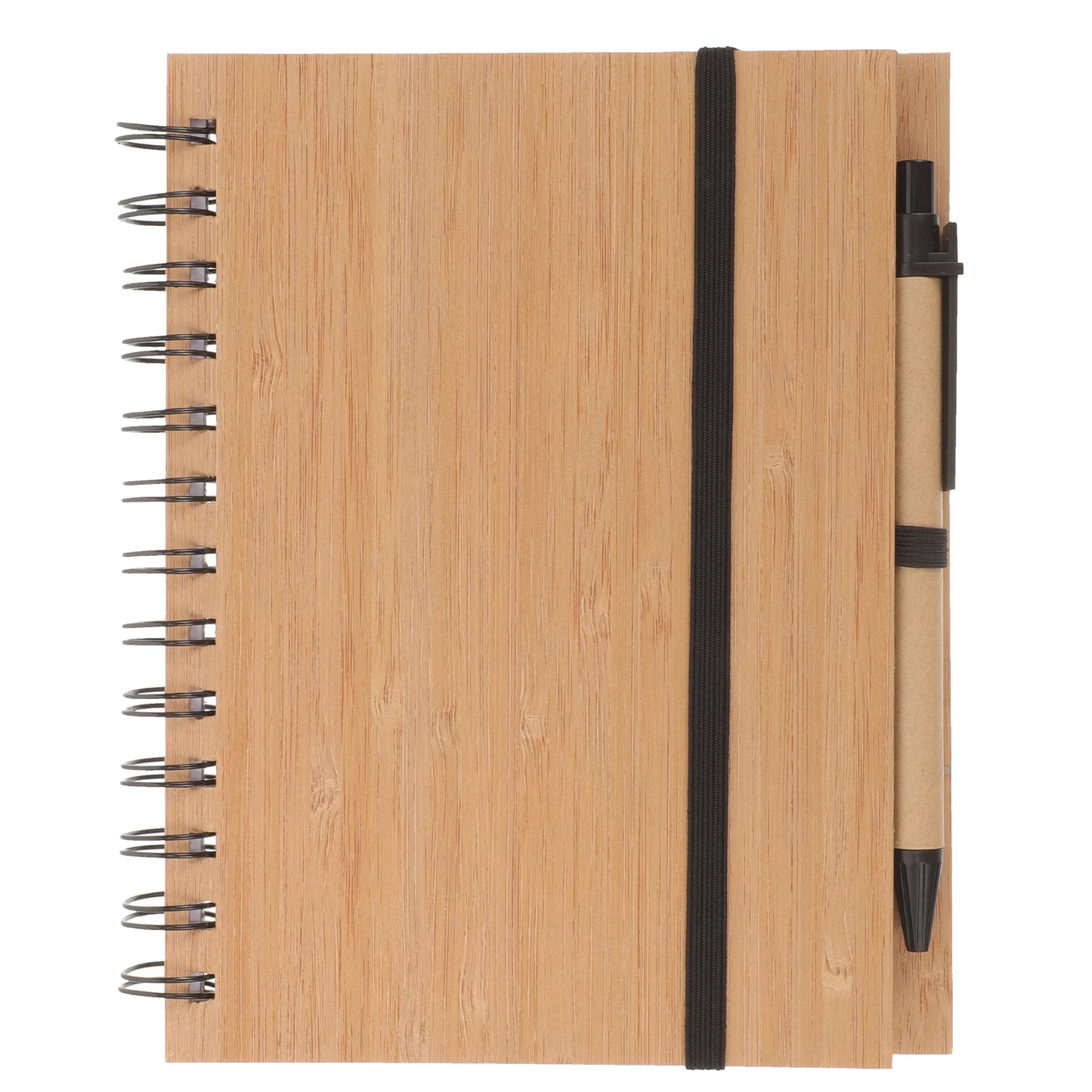 Wood Grain Notepad Spiral Writing Notebook Diary Monthly Planner Book Note Pad With Pen Office School Stationery School Supply