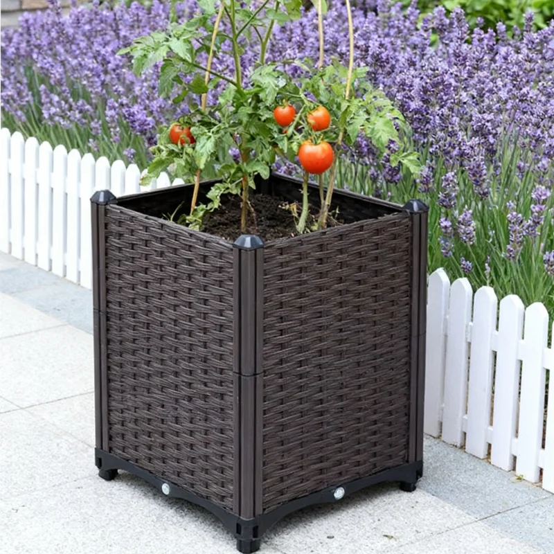 Balcony Vegetable Planting Pots Thickened Planting Boxes Rooftop Outdoor Rectangular Flower Boxes Indoor Flower Pots New