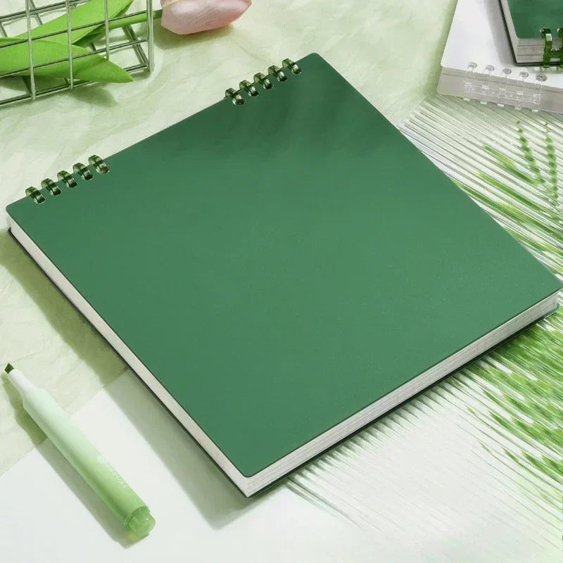Grid Notepad B5 Sketch Book Notebooks Leaf Notebook Diary Flip Stationery Journal Writing Pads Office School Supplies