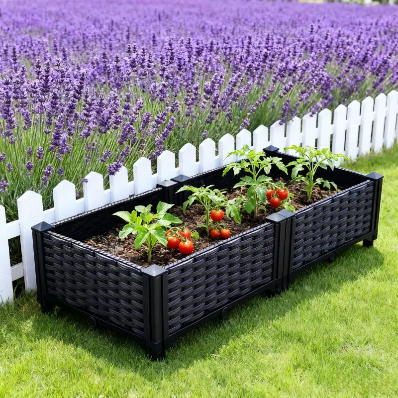 Balcony Vegetable Planting Pots Thickened Planting Boxes Rooftop Outdoor Rectangular Flower Boxes Indoor Flower Pots New
