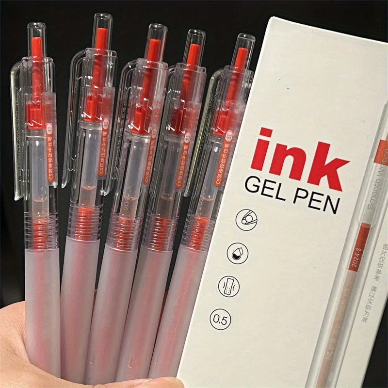 5pcs Essential Gel Pens Set for Nurses, Fun and Versatile Office Supplies, Perfect for School, Available in, and Blue