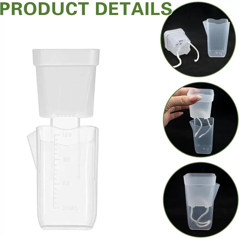 Self Watering Plant Pots Mini Seedlings Pots Flowerpot Translucent Plastic Planters Plant Propagation Pot With Reservoir ﻿