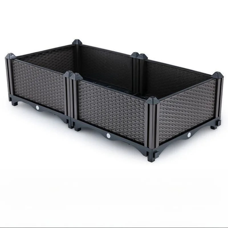 Balcony Vegetable Planting Pots Thickened Planting Boxes Rooftop Outdoor Rectangular Flower Boxes Indoor Flower Pots New