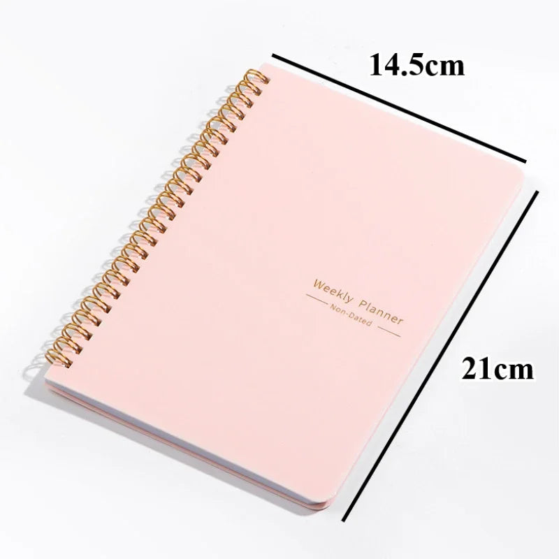 A5 Undated Planner Schedule For Week Planner Notebook 52 Sheets Daily Weekly Agenda Notebooks