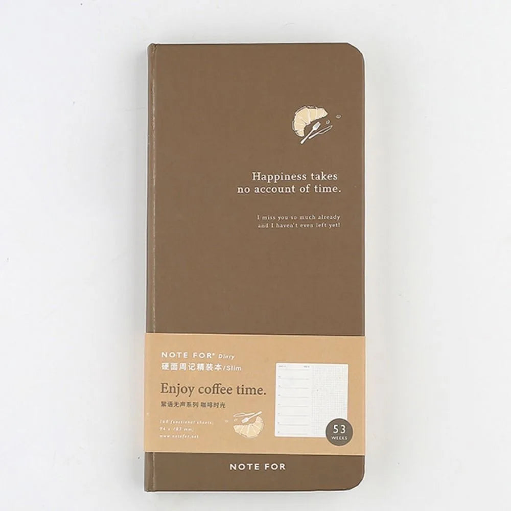 168 Pages Agenda Planner Notebook Multifunction Thick Paper Planner Daily Organizers Art Forest Series Creative