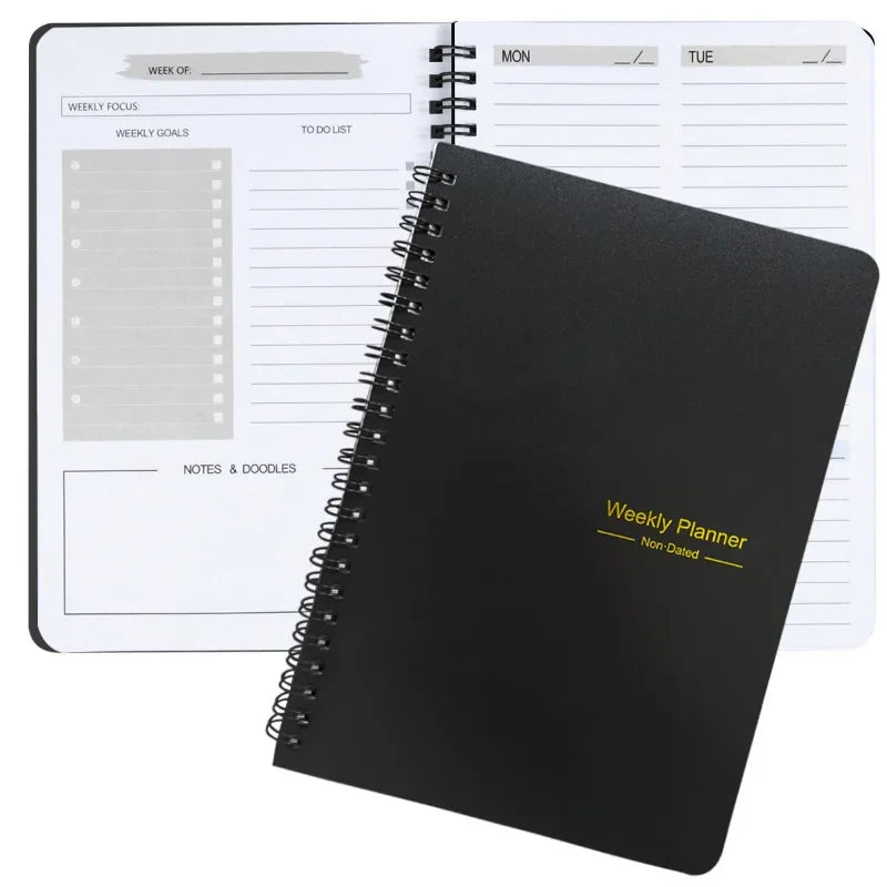 A5 Undated Planner Schedule For Week Planner Notebook 52 Sheets Daily Weekly Agenda Notebooks