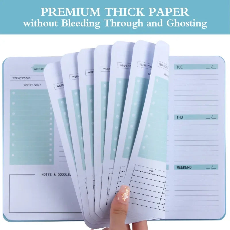 A5 Undated Planner Schedule For Week Planner Notebook 52 Sheets Daily Weekly Agenda Notebooks