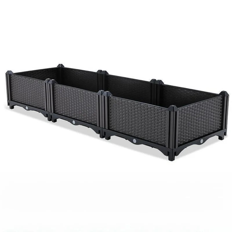 Balcony Vegetable Planting Pots Thickened Planting Boxes Rooftop Outdoor Rectangular Flower Boxes Indoor Flower Pots New