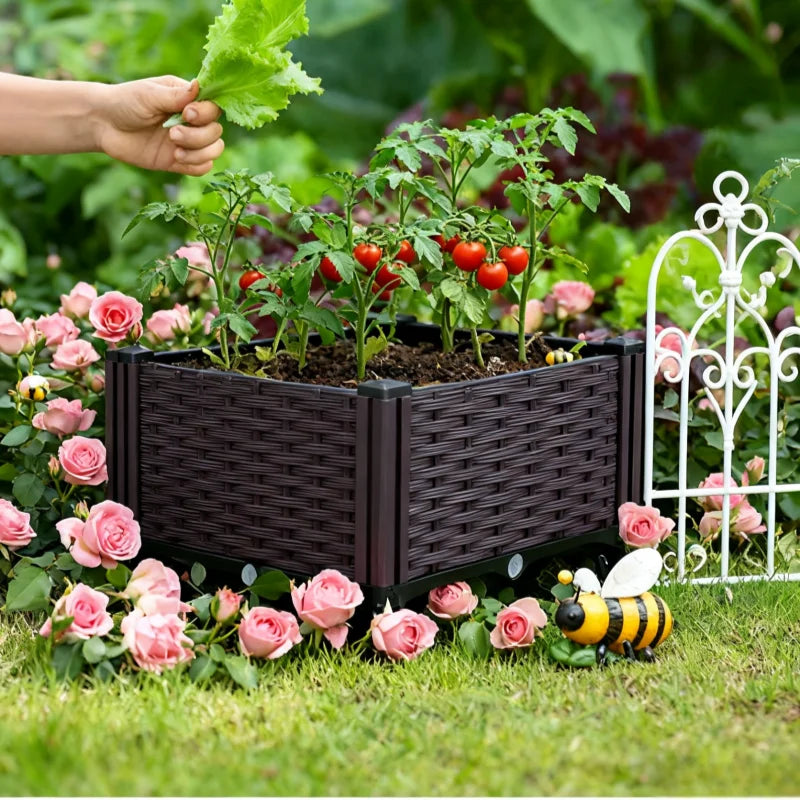 Balcony Vegetable Planting Pots Thickened Planting Boxes Rooftop Outdoor Rectangular Flower Boxes Indoor Flower Pots New