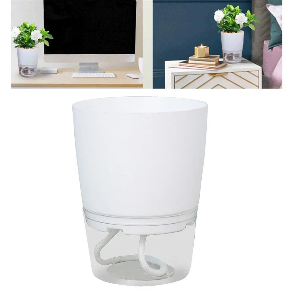 Self Watering Plant Pots Lazy Hydroponic Water Absorbing Flower Pot Succulent Plant Flowerpot  Garden Modern Decorative Pot