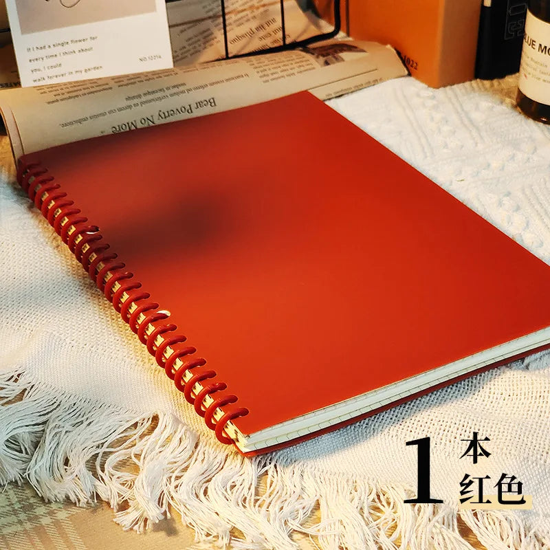 Vintage Spiral Notebook, A5 Detachable Loose-Leaf, DIY Scrapbook with 60 Sheets, Blank & Lined Pages for Journal & Notes