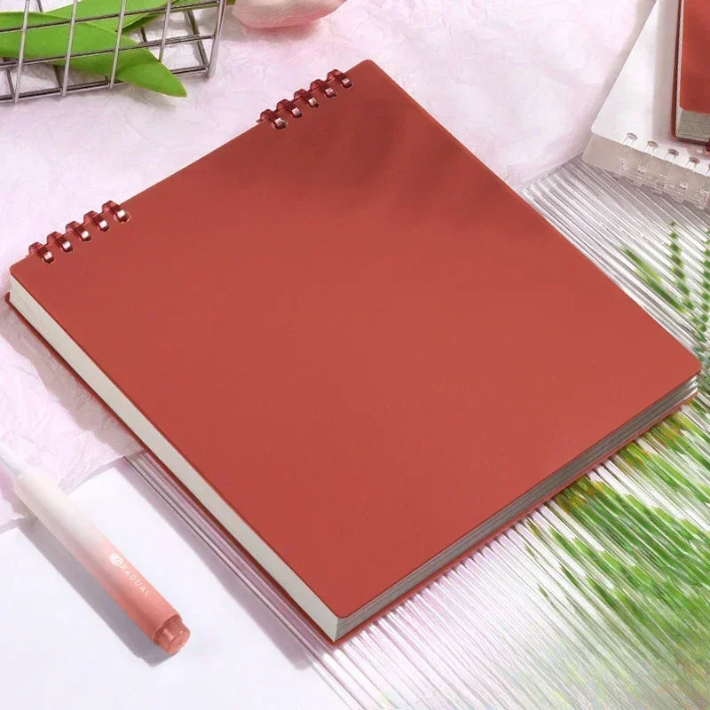 Grid Notepad B5 Sketch Book Notebooks Leaf Notebook Diary Flip Stationery Journal Writing Pads Office School Supplies